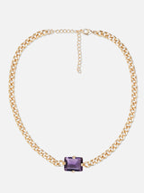 Tipsyfly Purple Cuban Chain Necklace - Tipsyfly