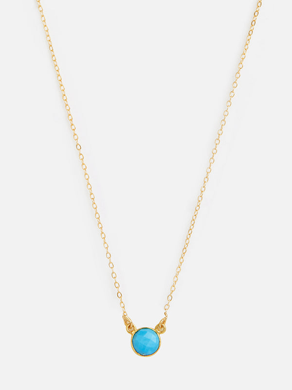 Turquoise December Birthstone Necklace - Tipsyfly