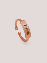 Rose Gold Personalised Ring - Tipsyfly