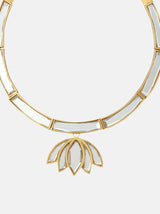 Detachable Lotus Pendant Choker Necklace - Tipsyfly