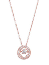 Tipsyfly Rose Gold Clover Crystal Necklace - Tipsyfly