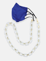 Clear, Gold Mask & Bag Chain - Tipsyfly