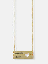 Tipsyfly Personalized Duo Name Bar Necklace - Tipsyfly