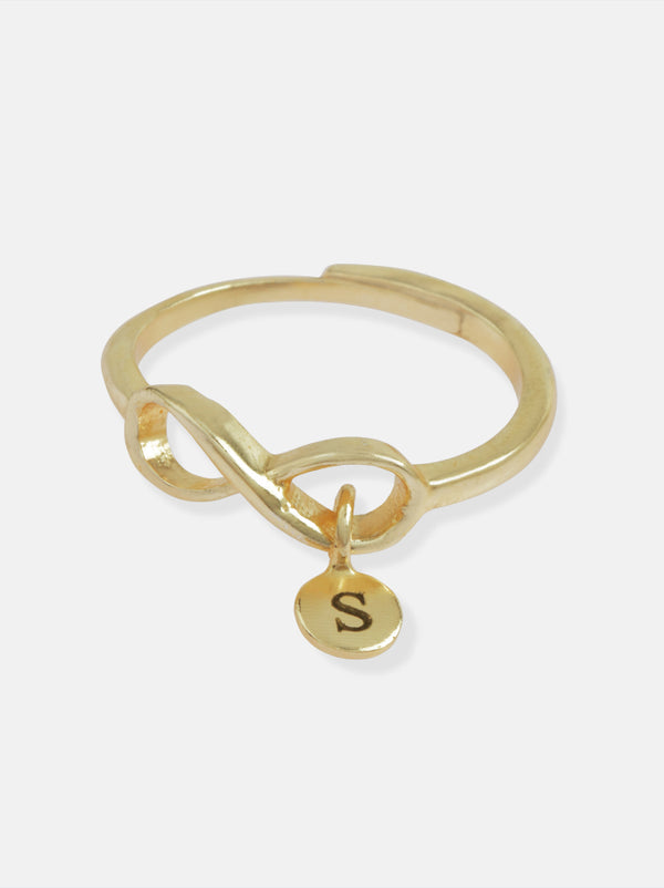 Tipsyfly Personalized Initial Infinity Ring - Tipsyfly