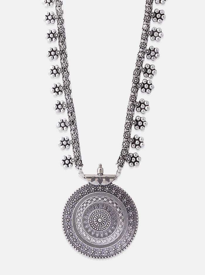 Oxidised medallion necklace - Tipsyfly
