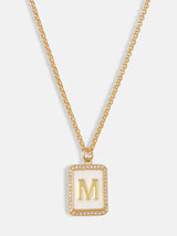 White Crystal & Gold Initials - Choose Yours - Tipsyfly
