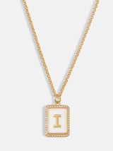 White Crystal & Gold Initials - Choose Yours - Tipsyfly