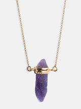 Amethyst Crystal suspension necklace - Tipsyfly