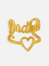 Gold Customised name and love Ring - Tipsyfly