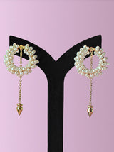 Circular Pearl Earrings - Tipsyfly
