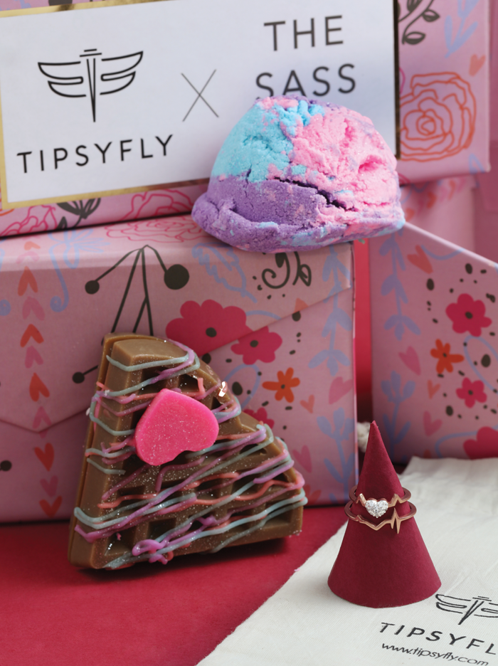Tipsyfly X The Sass Bar Better Together Gift Box (Love you waffle-ly lot) - Tipsyfly