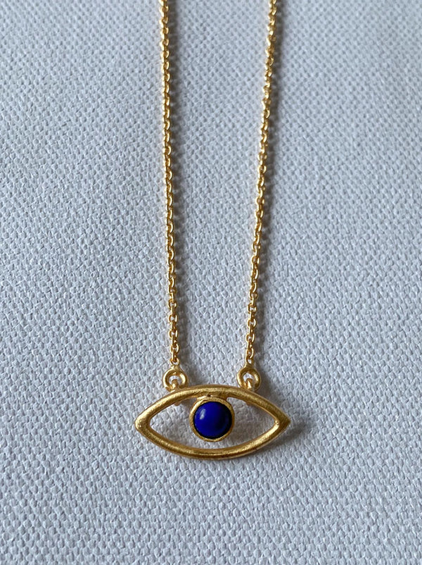 Minimalistic Evil Eye pendant - Tipsyfly