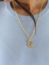 Pisces Zodiac Layered Chain Necklace - Tipsyfly