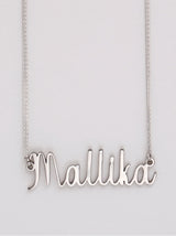 Silver Straight Name  Necklace - Tipsyfly