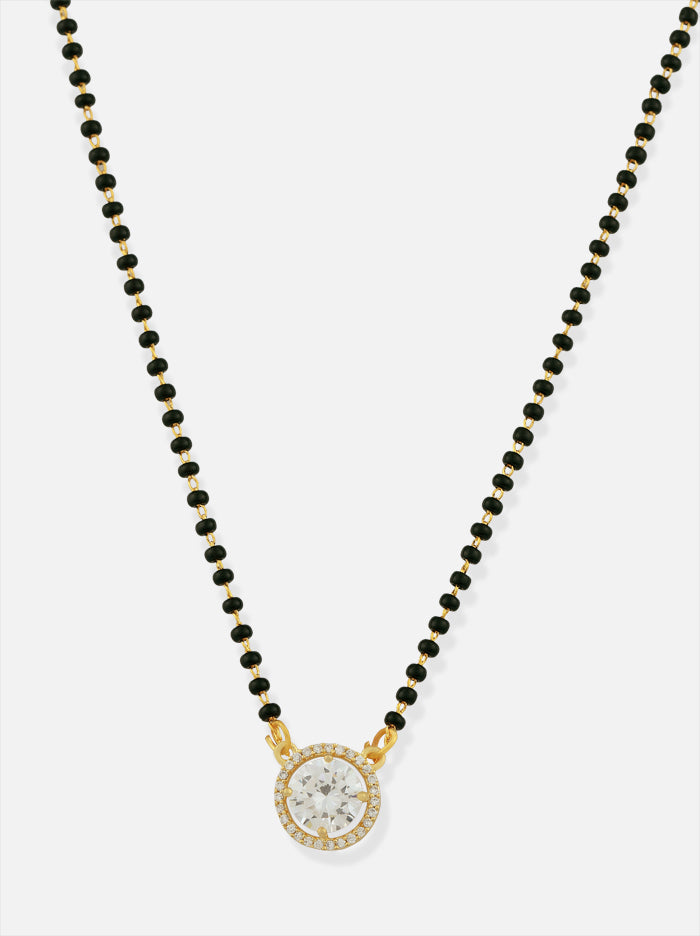 Tipsyfly Solitaire Mangalsutra Necklace - Tipsyfly