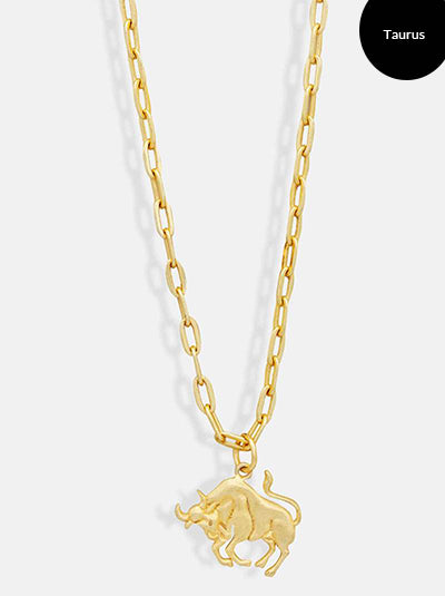 Tipsyfly Taurus Zodiac Layered Chain Necklace - Tipsyfly