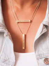 Column Cube Necklace - Tipsyfly