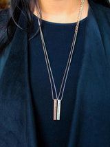 Column Cube Necklace - Tipsyfly