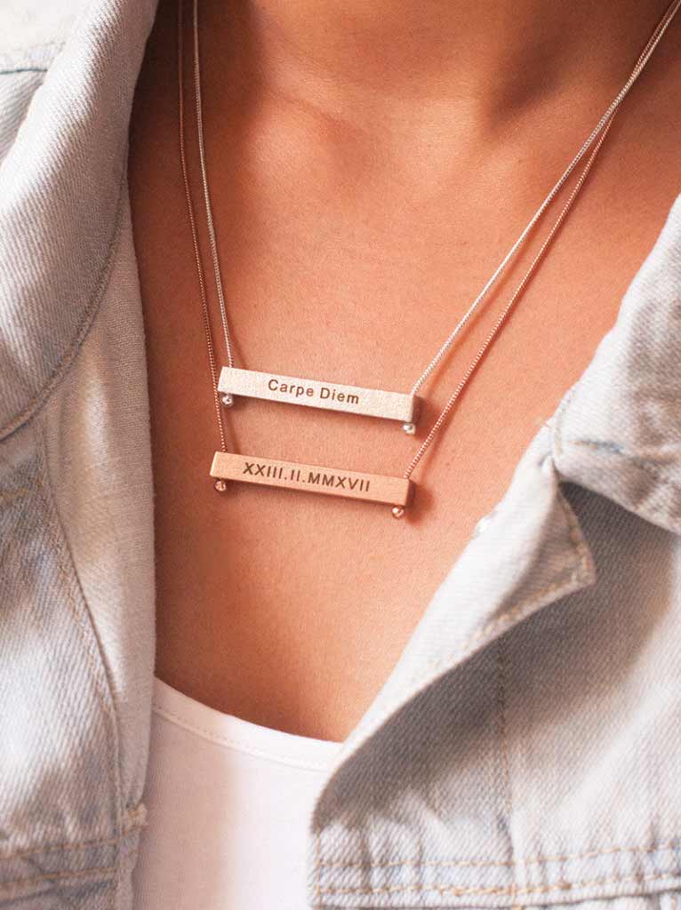 Reversible Bar Necklace - Tipsyfly