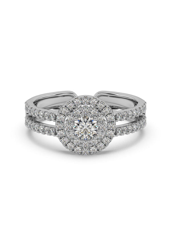 Solitaire Halo Setting Ring - Tipsyfly