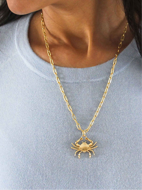 Cancer Zodiac Layered Chain Necklace - Tipsyfly
