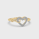 Tipsyfly Intertwined Heart and Infinity Ring