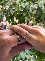 Dual tone couples rings - Tipsyfly