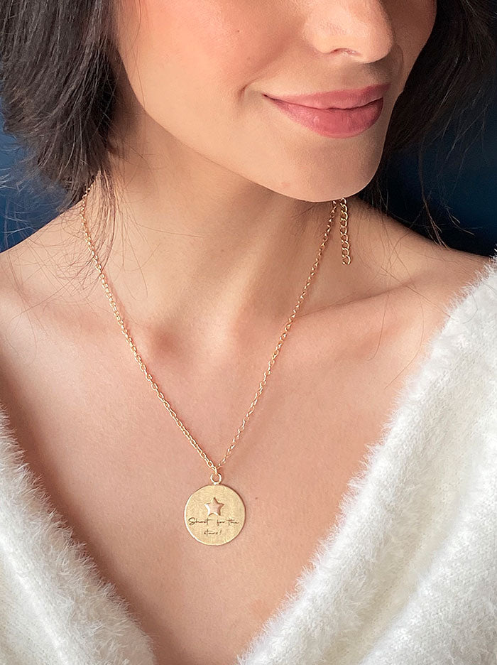 Personalised Circle pop love note necklace - Tipsyfly