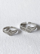 Silver Love knot couple's rings - Tipsyfly