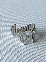 Silver customised dual ring - Tipsyfly