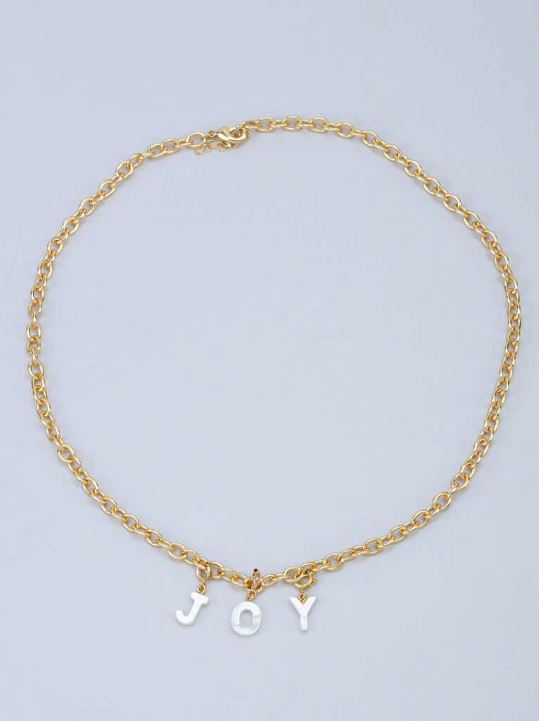 Tipsyfly Custom Mother Of Pearls Initials Necklace - Tipsyfly
